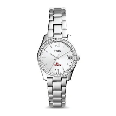 Women's Fossil  Silver Trinity Tigers Scarlette Mini Three-Hand Date Watch