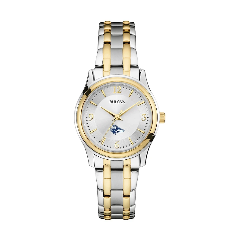 Women's Bulova Silver Nebraska-Kearney Lopers Two-Tone Stainless Steel Watch