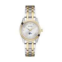 Women's Bulova  Silver Nebraska-Kearney Lopers Two-Tone Stainless Steel Watch