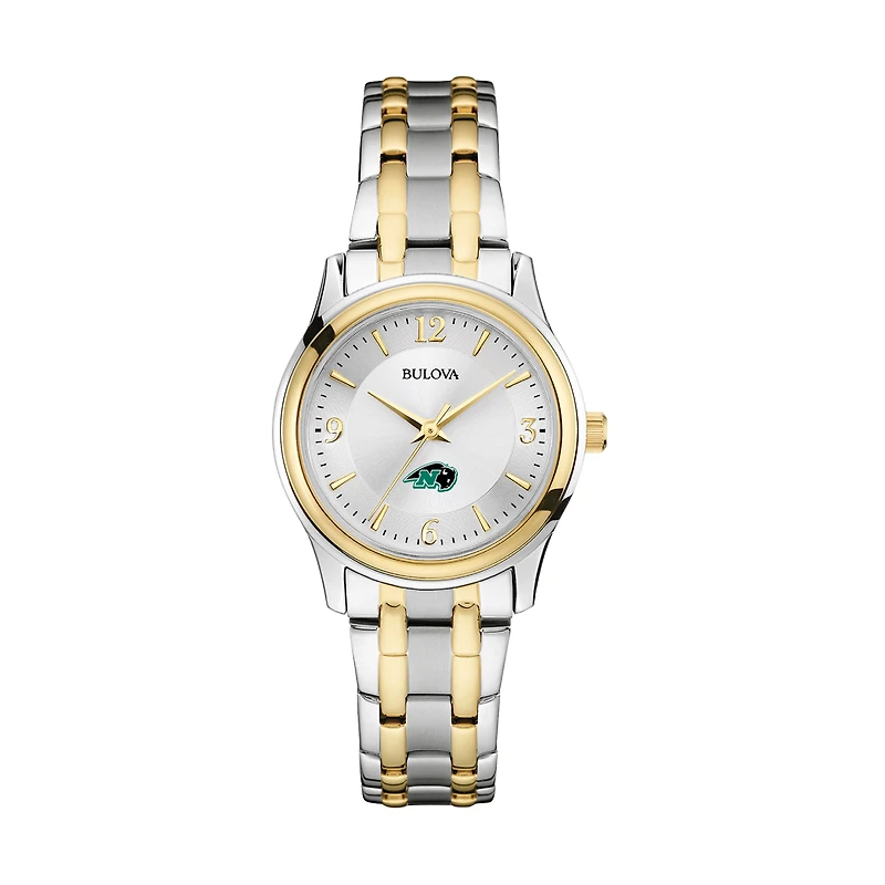 Women's Bulova Silver Nichols College Bison Two-Tone Stainless Steel Watch
