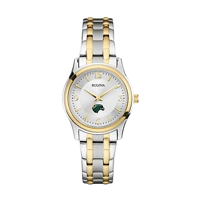 Women's Bulova Silver Northeastern State Riverhawks Two-Tone Stainless Steel Watch