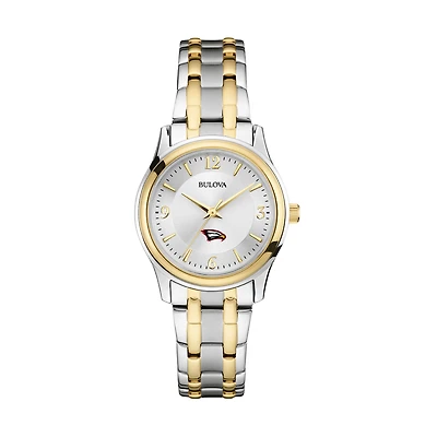 Women's Bulova Silver Polk State College Eagles Two-Tone Stainless Steel Watch