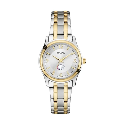 Women's Bulova Silver South Alabama Jaguars Two-Tone Stainless Steel Watch