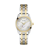 Women's Bulova  Silver South Alabama Jaguars Two-Tone Stainless Steel Watch