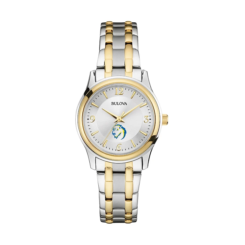 Women's Bulova Silver Southeastern Oklahoma State Savage Storm Two-Tone Stainless Steel Watch