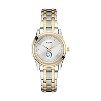 Women's Bulova  Silver Southeastern Oklahoma State Savage Storm Two-Tone Stainless Steel Watch