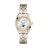 Women's Bulova  Silver Southern Connecticut State Owls Two-Tone Stainless Steel Watch