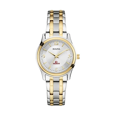 Women's Bulova  Silver Trinity Tigers Two-Tone Stainless Steel Watch