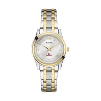 Women's Bulova  Silver Trinity Tigers Two-Tone Stainless Steel Watch