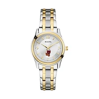 Women's Bulova  Silver Ursinus Bears Two-Tone Stainless Steel Watch