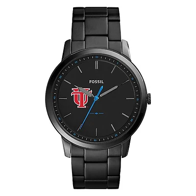 Men's Fossil  Black Tampa Spartans Minimalist Slim Stainless Steel Watch