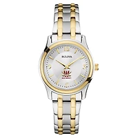 Women's Bulova  Silver Walsh Cavaliers Two-Tone Stainless Steel Watch