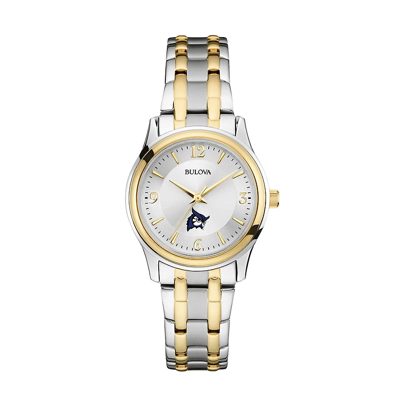 Women's Bulova Silver Westfield State Owls Two-Tone Stainless Steel Watch