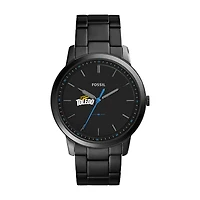 Men's Fossil  Black Toledo Rockets Minimalist Slim Stainless Steel Watch