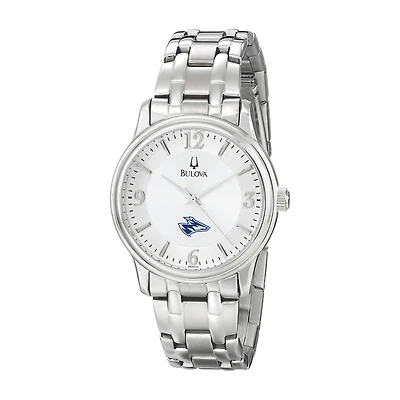 Men's Bulova  Silver Nebraska-Kearney Lopers Stainless Steel Quartz Watch