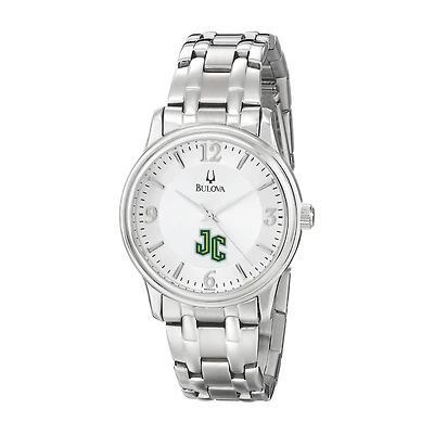 Men's Bulova  Silver New Jersey City Gothic Knights Stainless Steel Quartz Watch