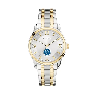 Men's Bulova  Silver/Gold Niagara Falls Culinary Institute Two-Tone Stainless Steel Watch