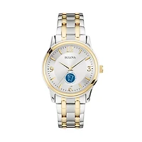 Men's Bulova  Silver/Gold Niagara Falls Culinary Institute Two-Tone Stainless Steel Watch