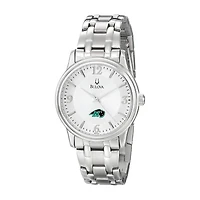 Men's Bulova  Silver Nichols College Bison Stainless Steel Quartz Watch