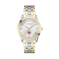 Men's Bulova  Silver/Gold Rhode Island Anchormen Two-Tone Stainless Steel Watch