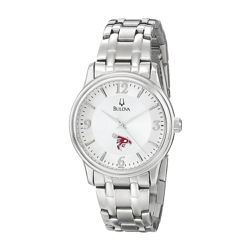 Men's Bulova  Silver Pierce College Raiders Stainless Steel Quartz Watch