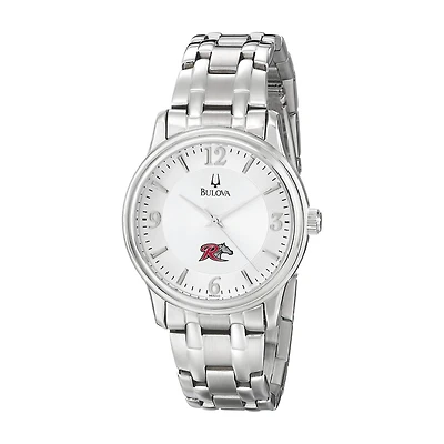 Men's Bulova  Silver Rider Broncs Stainless Steel Quartz Watch