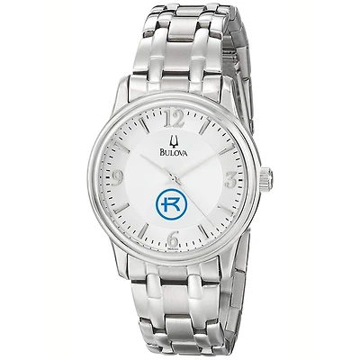 Men's Bulova  Silver Rockhurst Hawks Stainless Steel Quartz Watch
