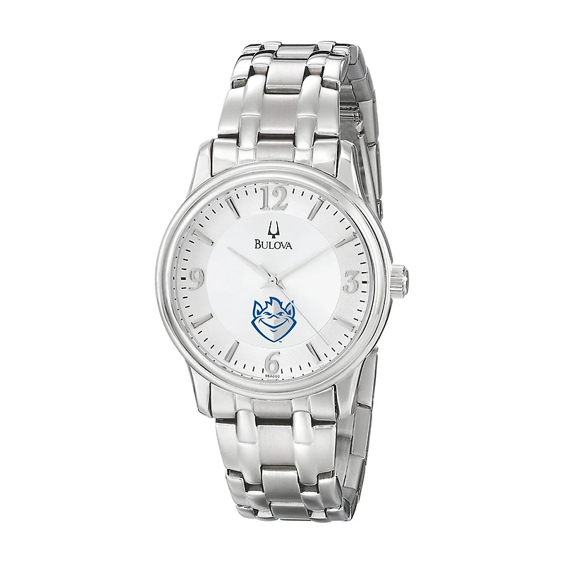 Men's Bulova  Silver Saint Louis Billikens Stainless Steel Quartz Watch