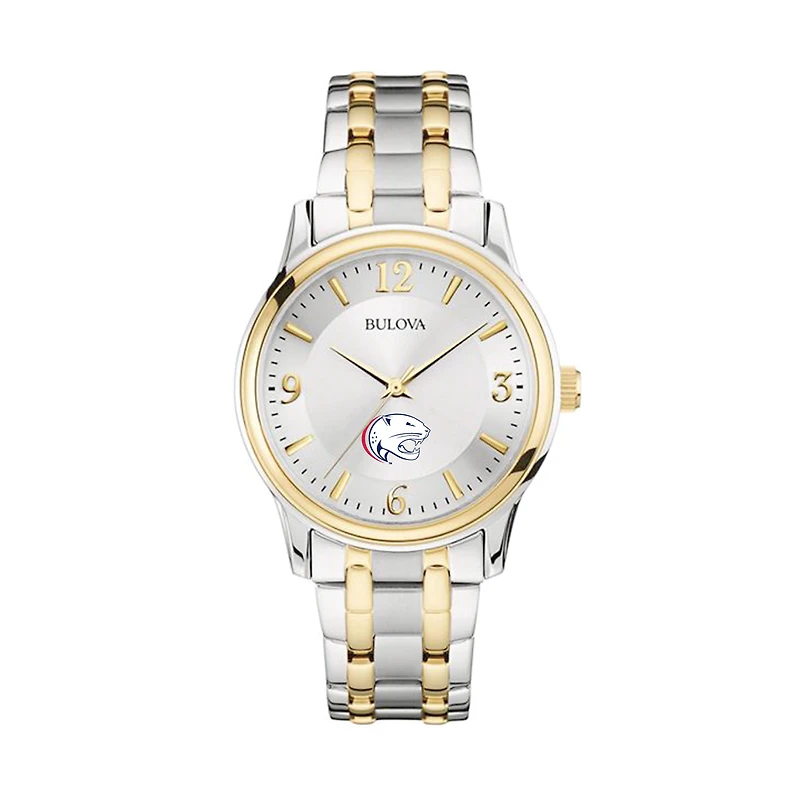 Men's Bulova Silver/Gold South Alabama Jaguars Two-Tone Stainless Steel Watch