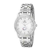 Men's Bulova  Silver South Alabama Jaguars Stainless Steel Quartz Watch