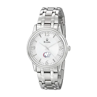 Men's Bulova  Silver South Alabama Jaguars Stainless Steel Quartz Watch