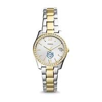 Women's Fossil  Silver/Gold Saint Louis Billikens Scarlette Mini Two-Tone Stainless Steel Watch