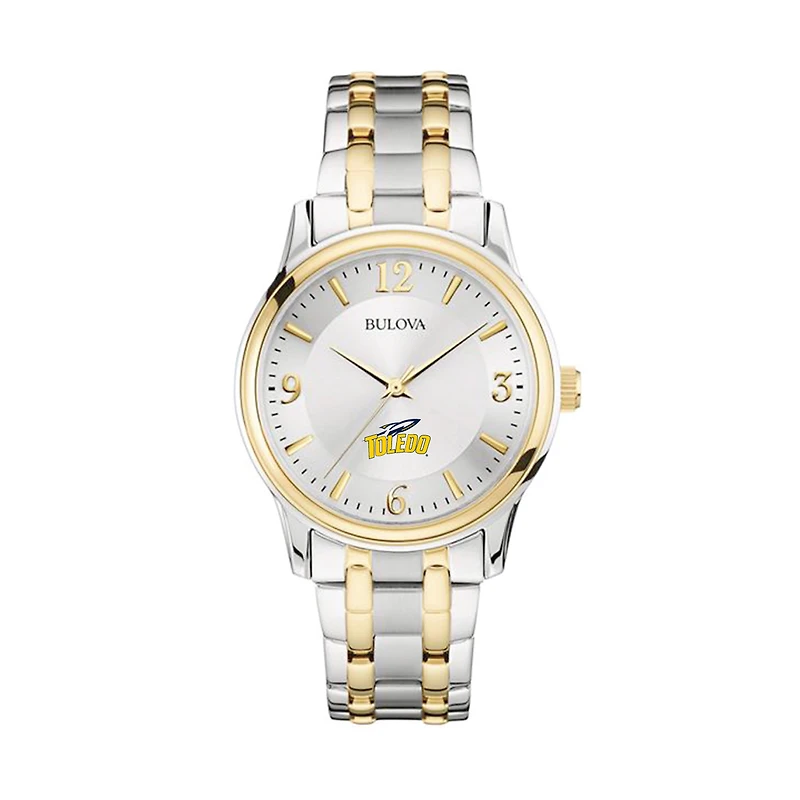 Men's Bulova  Silver/Gold Toledo Rockets Two-Tone Stainless Steel Watch