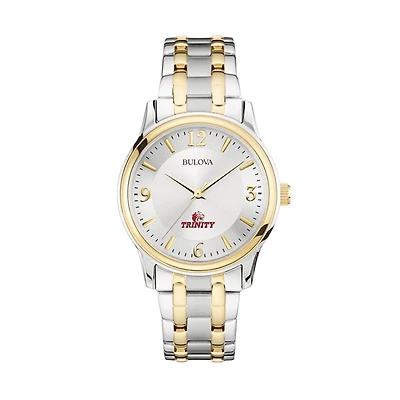Men's Bulova  Silver/Gold Trinity Tigers Two-Tone Stainless Steel Watch