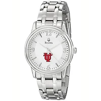 Men's Bulova  Silver Tampa Spartans Stainless Steel Quartz Watch