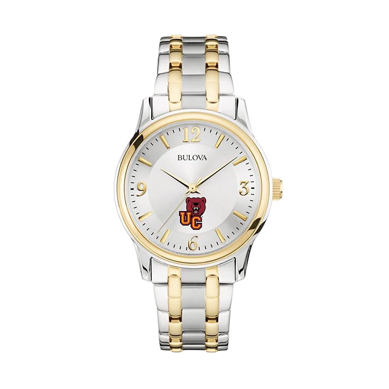 Men's Bulova  Silver/Gold Ursinus Bears Two-Tone Stainless Steel Watch