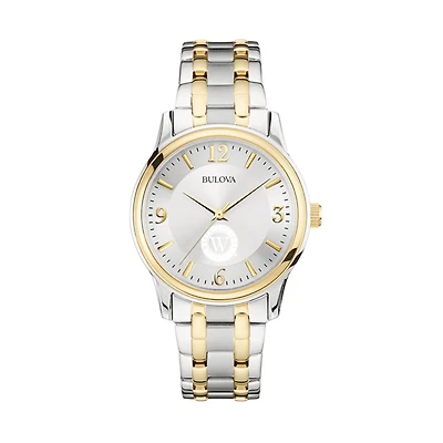 Men's Bulova  Silver/Gold Walsh College Two-Tone Stainless Steel Watch