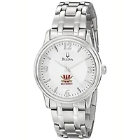 Men's Bulova  Silver Walsh Cavaliers Stainless Steel Quartz Watch