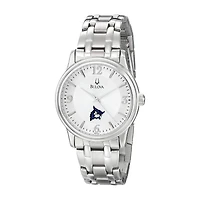Men's Bulova  Silver Westfield State Owls Stainless Steel Quartz Watch