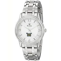 Men's Bulova  Silver Wilkes Colonels Stainless Steel Quartz Watch