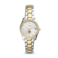 Women's Fossil  Silver/Gold Walsh Cavaliers Scarlette Mini Two-Tone Stainless Steel Watch