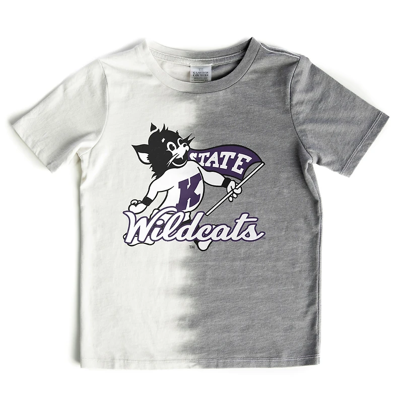 Girls Youth Gameday Couture Gray Kansas State Wildcats Pacesetter T-Shirt