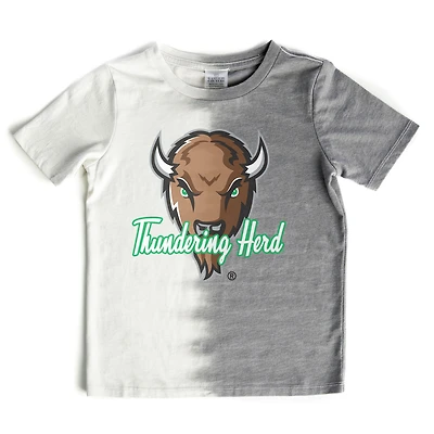 Girls Youth Gameday Couture Gray Marshall Thundering Herd Pacesetter T-Shirt