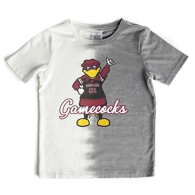 Girls Youth Gameday Couture Gray South Carolina Gamecocks Pacesetter T-Shirt