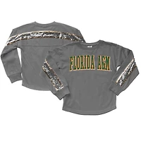 Girls Youth Gameday Couture  Gray Florida A&M Rattlers Guess Who's Back Long Sleeve T-Shirt