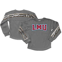 Girls Youth Gameday Couture  Gray Loyola Marymount Lions Guess Who's Back Long Sleeve T-Shirt
