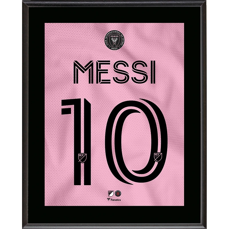 Lionel Messi Inter Miami CF 10.5" x 13" Sublimated Jersey Plaque