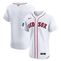 Men's Nike White Boston Red Sox Home Elite Patch Jersey
