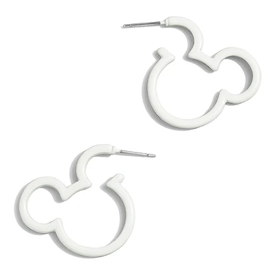 Women's BaubleBar Mickey Mouse Glow-In-The-Dark Hoop Earrings