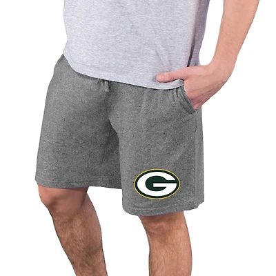 Men's Concepts Sport Charcoal Green Bay Packers Quest Knit Jam Shorts